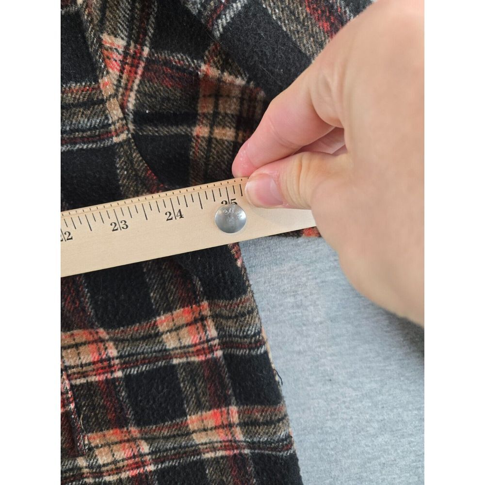 HARRY POTTER Womens Flannel Shirt Shaket Jacket XL Wool Blend HOGWARTS Relaxed - Picture 4 of 9
